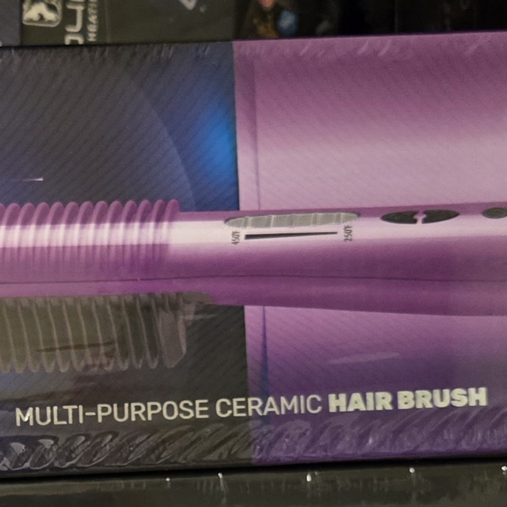 Purple Multi-Purpose Ceramic Hair Brush
